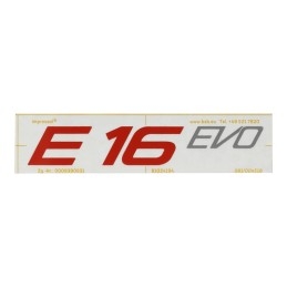 LABEL TEXT 'E16 EVO-RAL2002